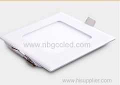 LED Square Panel Light Fixture with super white LEDs 3W 450Lumen