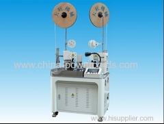 Full automatic double terminal crimping machine