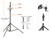 Professional aluminum light telescopic stands