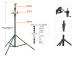 L-3200FP Professional aluminum light telescopic stands