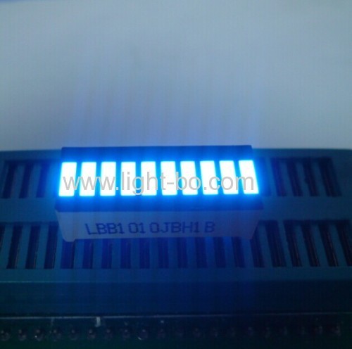 Ultra Azul 10- segmento LED Light Bar Gradh matriz de panel de instrumentos