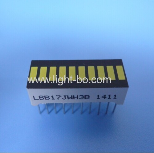 High brightness Pure Green 12 segment led bar array for instrument panel