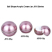 5ml 15ml 30ml 50ml 100ml ball shape cream jar for skin care