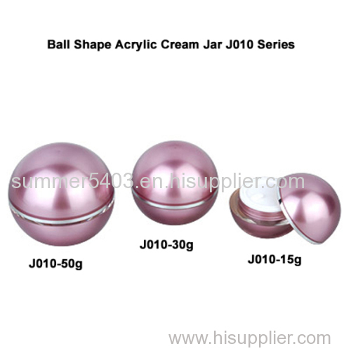 5ml 15ml 30ml 50ml 100ml ball shape cream jar for skin care