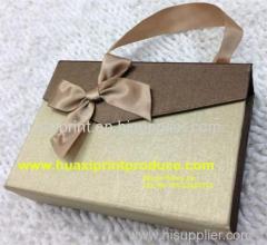 portable chocolate boxes with ribbon