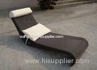 All Weather Dark Brown Rattan Sun Lounger For Home Balcony