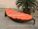 Outdoor Rattan Daybed For Hotel / Building , Fashion Leaf Shaped