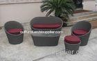 6pcs cheap outdoor rattan and wicker furniture