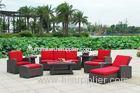 9pcs rattan garden set with lounge