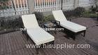 Comfortable Luxury Rattan Sun Lounger For Swimming Pool / Beach