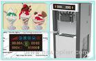Commercial Soft Serve Yogurt Machine, 2 + 1 Mixed Flavors Ice Cream Machine With Pre-Cooling System