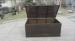 Waterproof Decorative KD Resin Wicker Storage Box For Storeroom