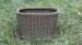 Strong Plastic Rattan Storage Boxes , Brown Rattan Storage Case