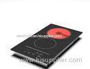Eco-friendly Small Double Burner Induction Cooker , Super Thin Portable Induction Cooktop