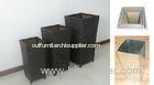 All Weather Waterproof Wicker Flower Pot For Hotel / Cafe Balcony