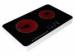 Slim Metal Housing Bottom Glass Ceramic Cooktop Two Burner Zone 1200W and 1800W