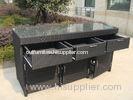 Aluminum Frame And Resin Wicker Bar Set Bar Table For Indoor