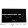 Black 2 Cooking Zone Electric Double Burner Induction Cooker with Metal Body 2 * 2000W