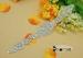 Iron On Bridal Sash Wedding Trim Rhinestone Applique , Beaded Appliques