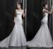 Graceful Mermaid Beaded Straps Womens Wedding Dresses with Court Train