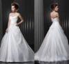 Draped Pleats Sweetheart Backless Wedding Dresses with Court Train for Ladies