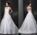 Draped Pleats Sweetheart Backless Wedding Dresses with Court Train for Ladies