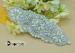 Handmade Pearl Bead Bridal Sash Rhinestone Beaded Applique , Beaded Trim Applique