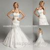 Beautiful Beaded Crystal Wedding Dresses with Flower Applique For Spring , Summer