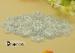 Silver Rhinestone Beaded Applique , Decorative Beaded Bridal Applique