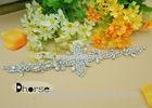 Handmade Crystal Rhinestone Beaded Applique Sash Belt For Wedding Dress