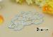 Metal Sparkling Silver Diamond Rhinestone Embellishments For Weddng Bridal Dress