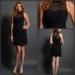 Black High NeckIllusion Neckline Prom Dress / Short Formal Evening Dresses