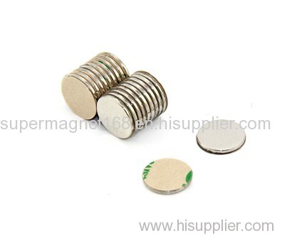 D10x1mm self adhesive neodymium magnets