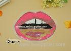Shining Pink Lip Sew On Custom Sequin Appliques For Ladies Garment