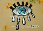 Bling Big Eye Silver Sequins Beaded Sequined Appliques For Dresses