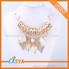 New Product Real Leaves Pendant Necklace For Gift