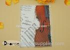 Musical Note Printing Custom Sequin Appliques , Decorative Sequins