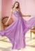 Graceful Chiffon Purple Womens Prom Dresses Floor Length Custom Made