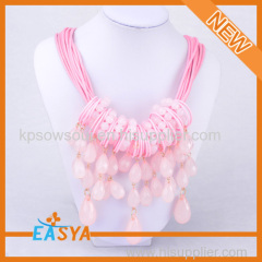 Cheap Wholesale Gold Chain Pink Pearl Necklace For Women