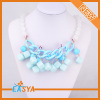 Shipping Free Short Blue Chain Choker Necklace For Women