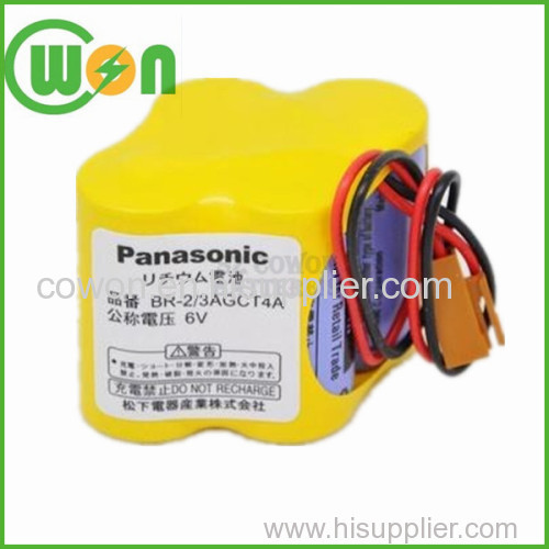 panasonic br 2/3agct4a battery 6V 2400mAh Panasonic PLC battery