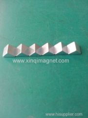 Triangular prism 45SH NdFeB magnet Zn