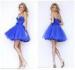 Beaded Satin Sweetheart Girls Homecoming Dresses with Open Back / Bow Waistband