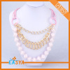 Wholesale Gold Chain Pink Beads Necklace For Women