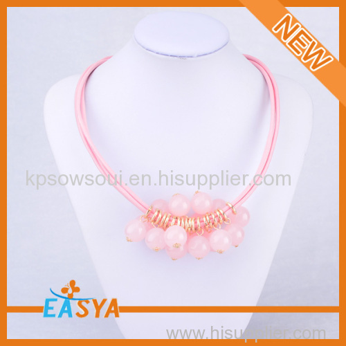 Fashion Jewellery Pink Beaded Jewelry Designs