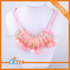 Best Designs Many Circles Necklace For Lady