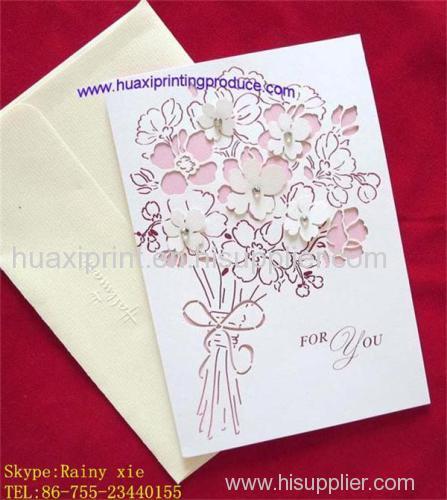 oblong flower cover greeting cards