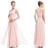 Fashion Rhinestone Pleated Womens Prom Dresses One Shoulder Bridesmaid Dresses