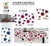 Red rose design table cloth