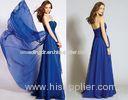 Chiffon Crystal Beaded Evening Dresses , Sweetheart Full Length Ladies Party Dresses